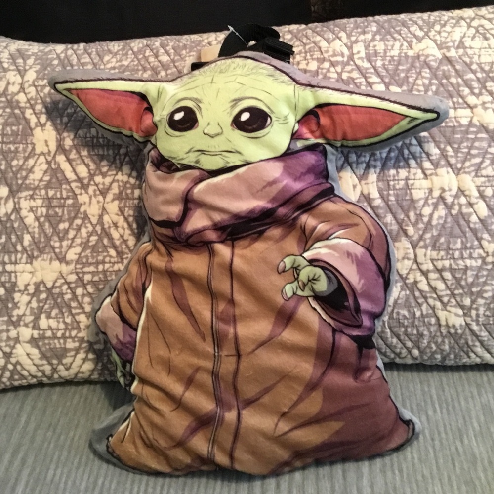 Star Wars Baby Yoda The Child 3D Shaped Plush Backpack with Zipper | NWT